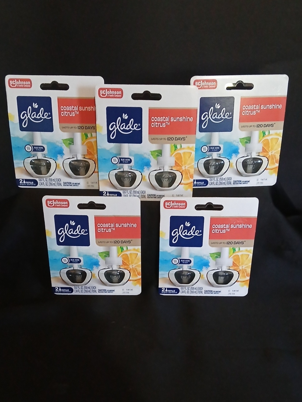 Glade Coastal Sunshine Citrus Refill Packs X 5